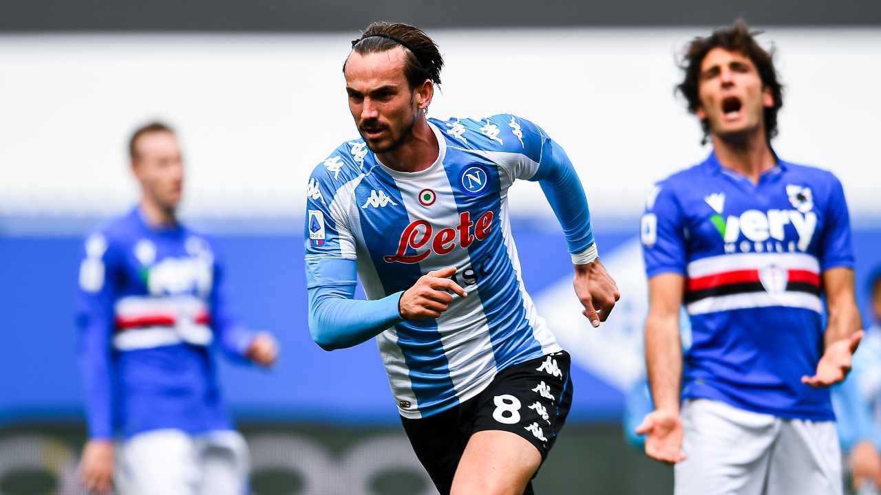 Sampdoria e Napoli in azione