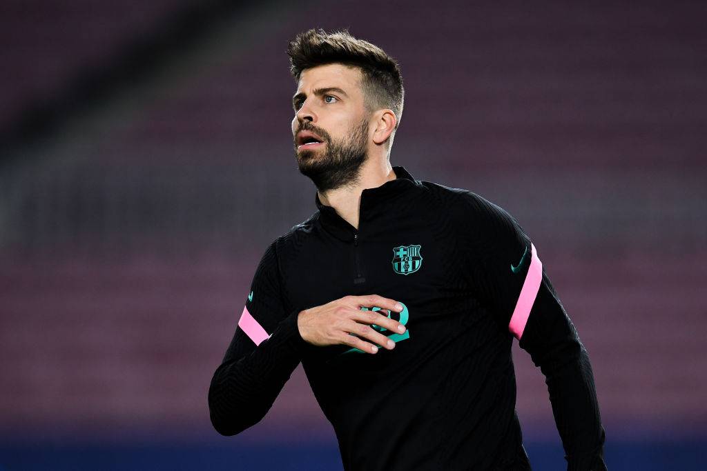 Piqué in campo col Barcellona