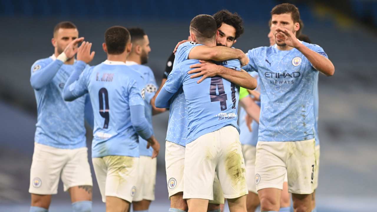 Il Manchester City esulta