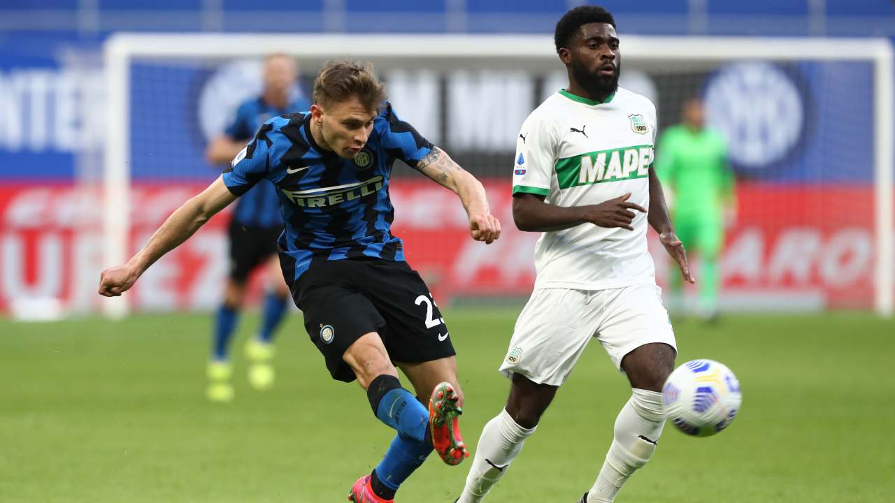 Inter e Sassuolo in campo