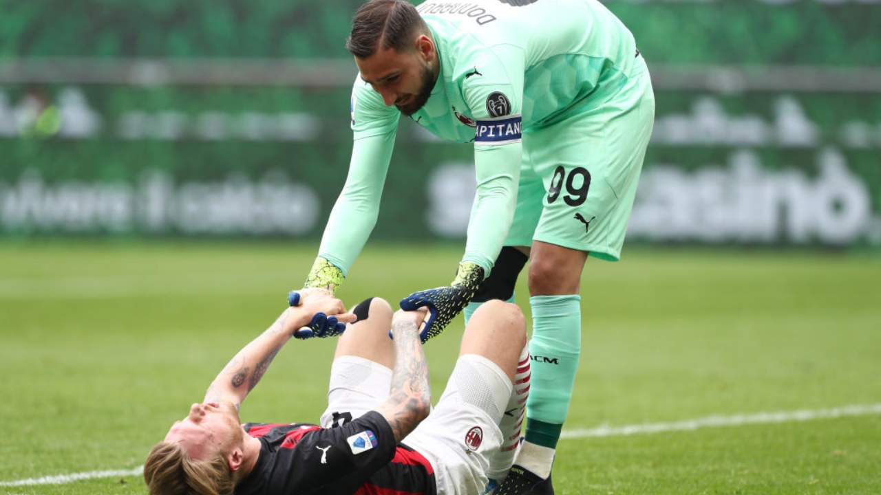 Donnarumma aiuta Kjaer