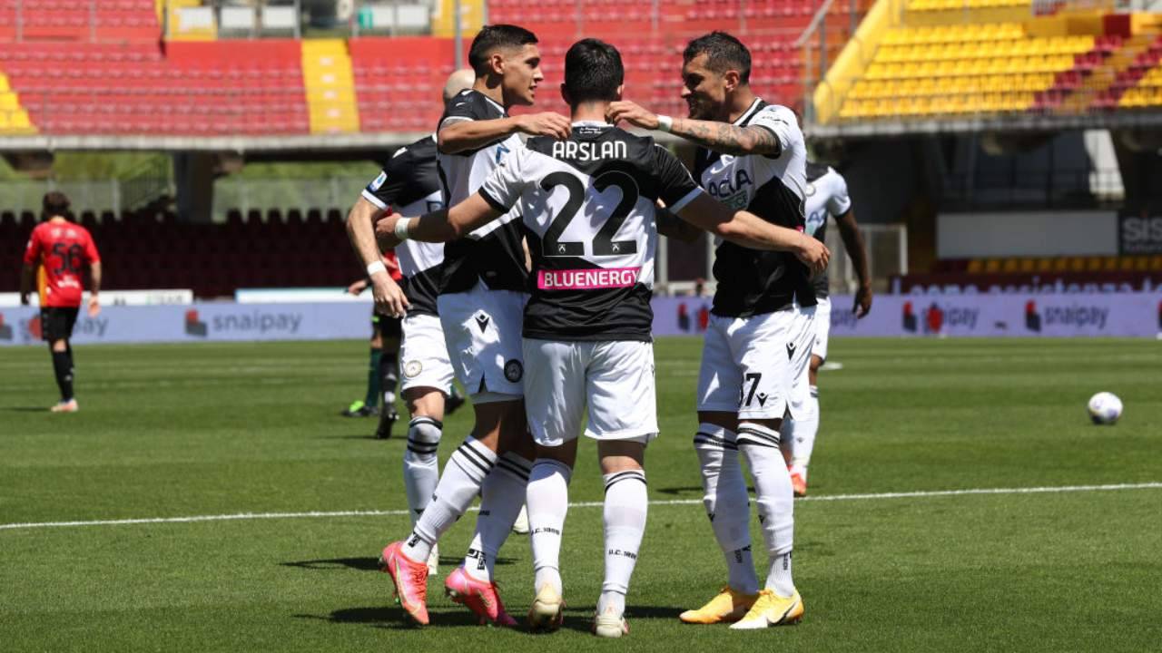 Esultanza Udinese