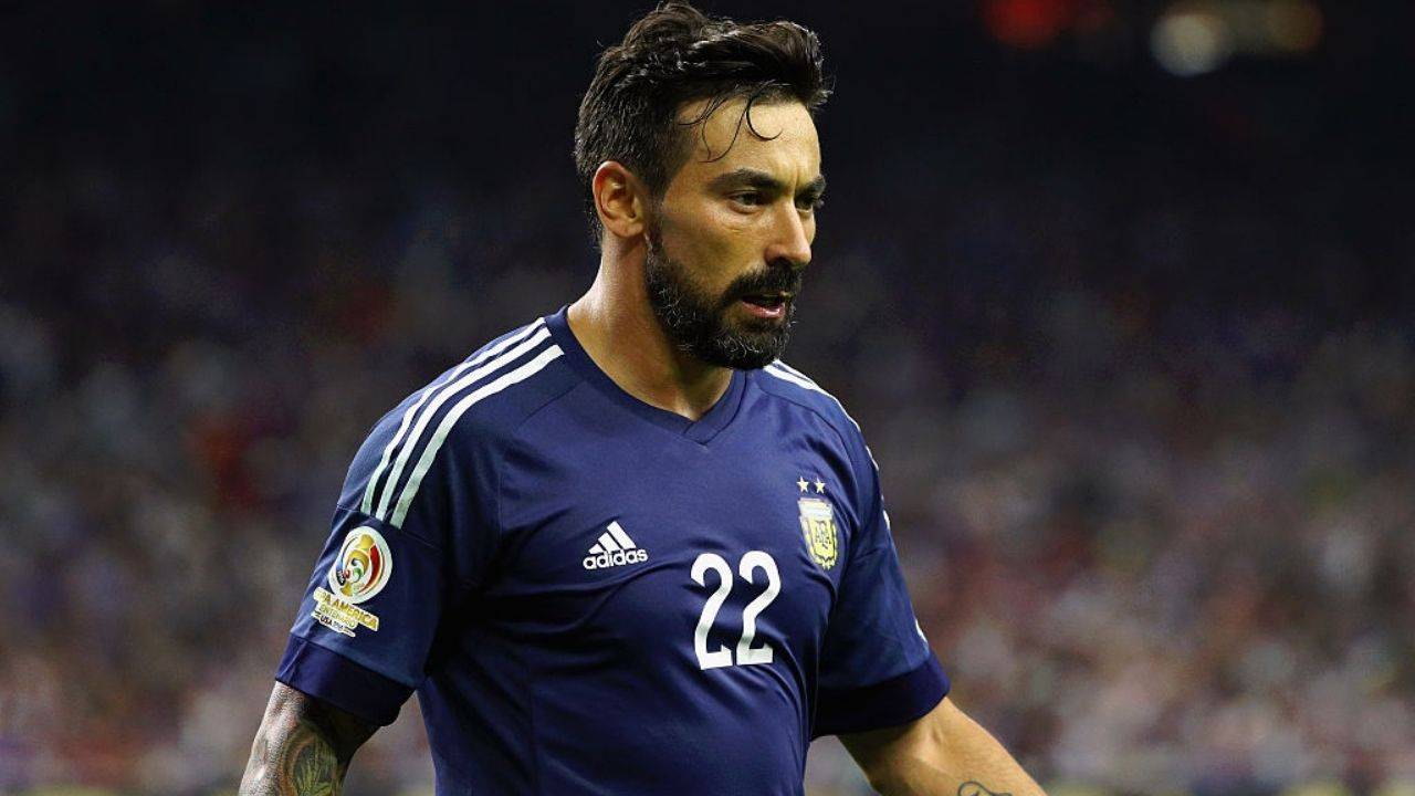 Lavezzi quando vestiva la maglia dell'Argentina