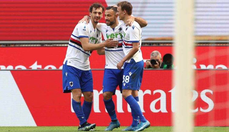 L'esultanza di Fabio Quagliarella