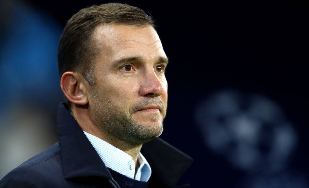 Andriy Shevchenko in panchina