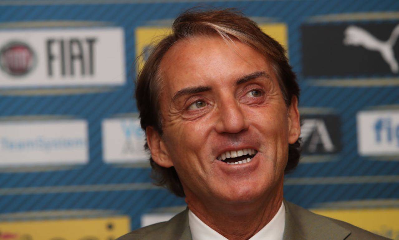 Roberto Mancini in conferenza stampa