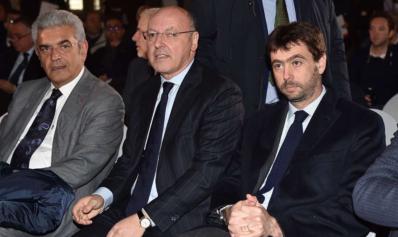 Marotta con Agnelli quando era ancora alla Juventus