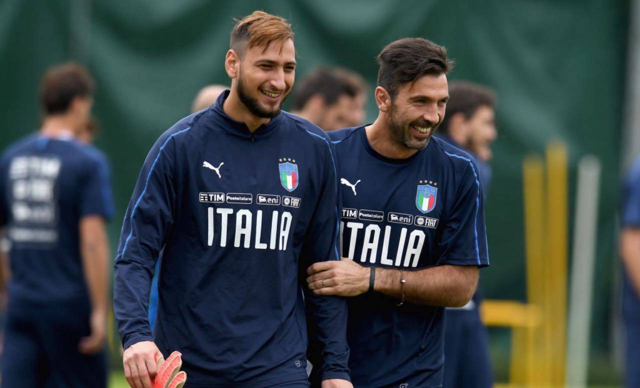 Buffon e Donnarumma in Nazionale