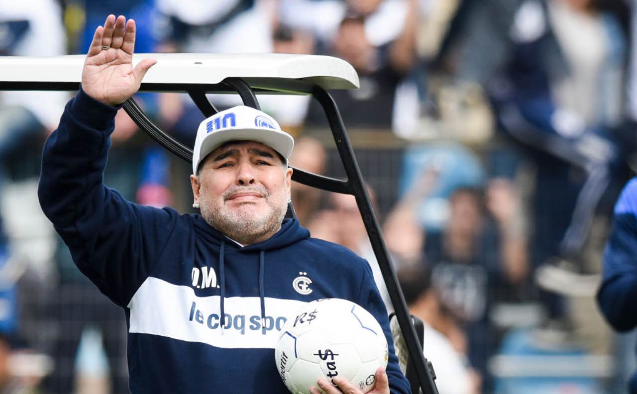 Maradona all'ultima presentazione ufficiale