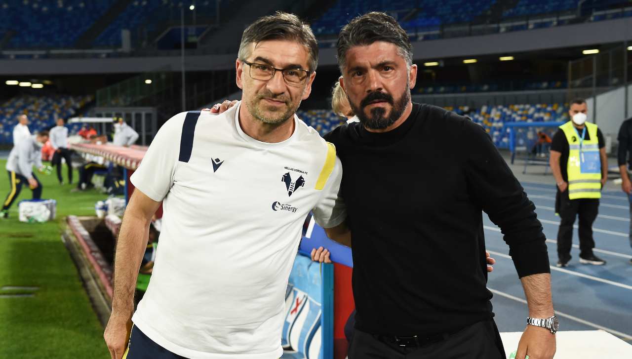 Juric e Gattuso in posa