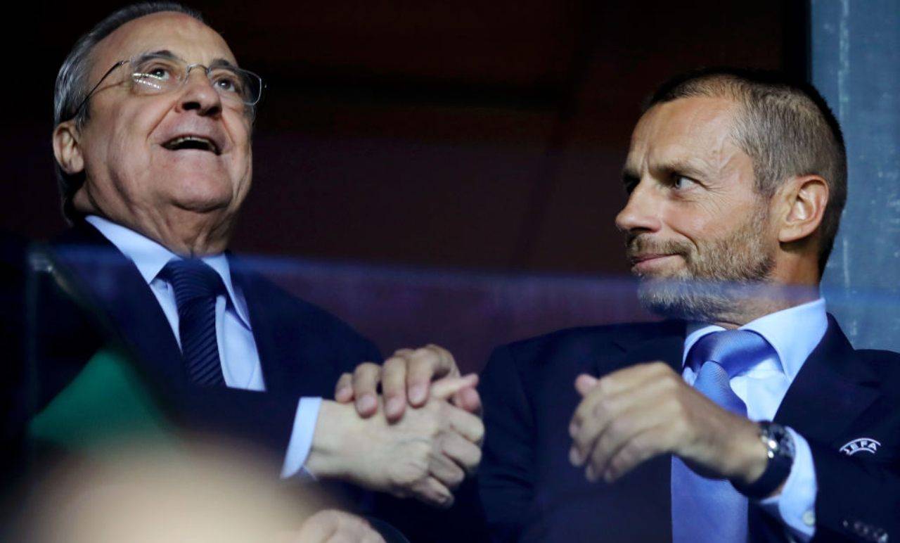 Ceferin parla con Florentino Perez