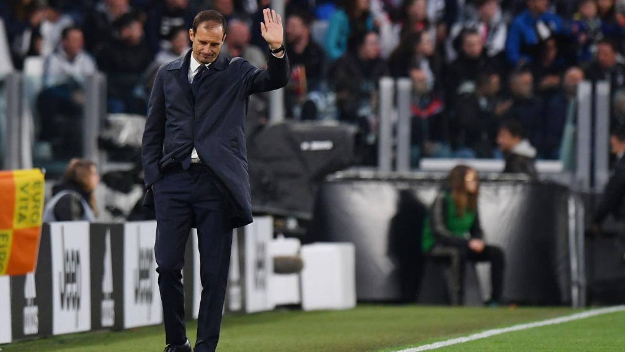 Allegri saluta