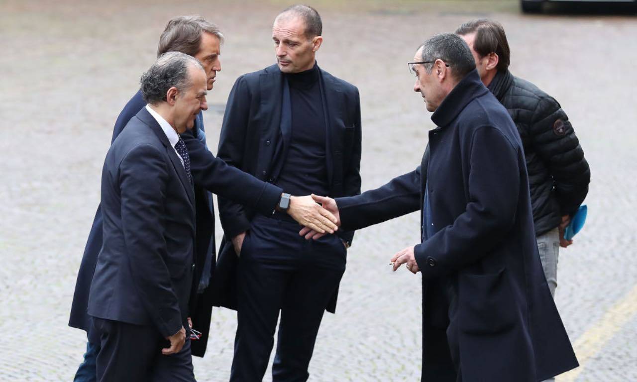 Allegri alla premiazione della panchina d'oro