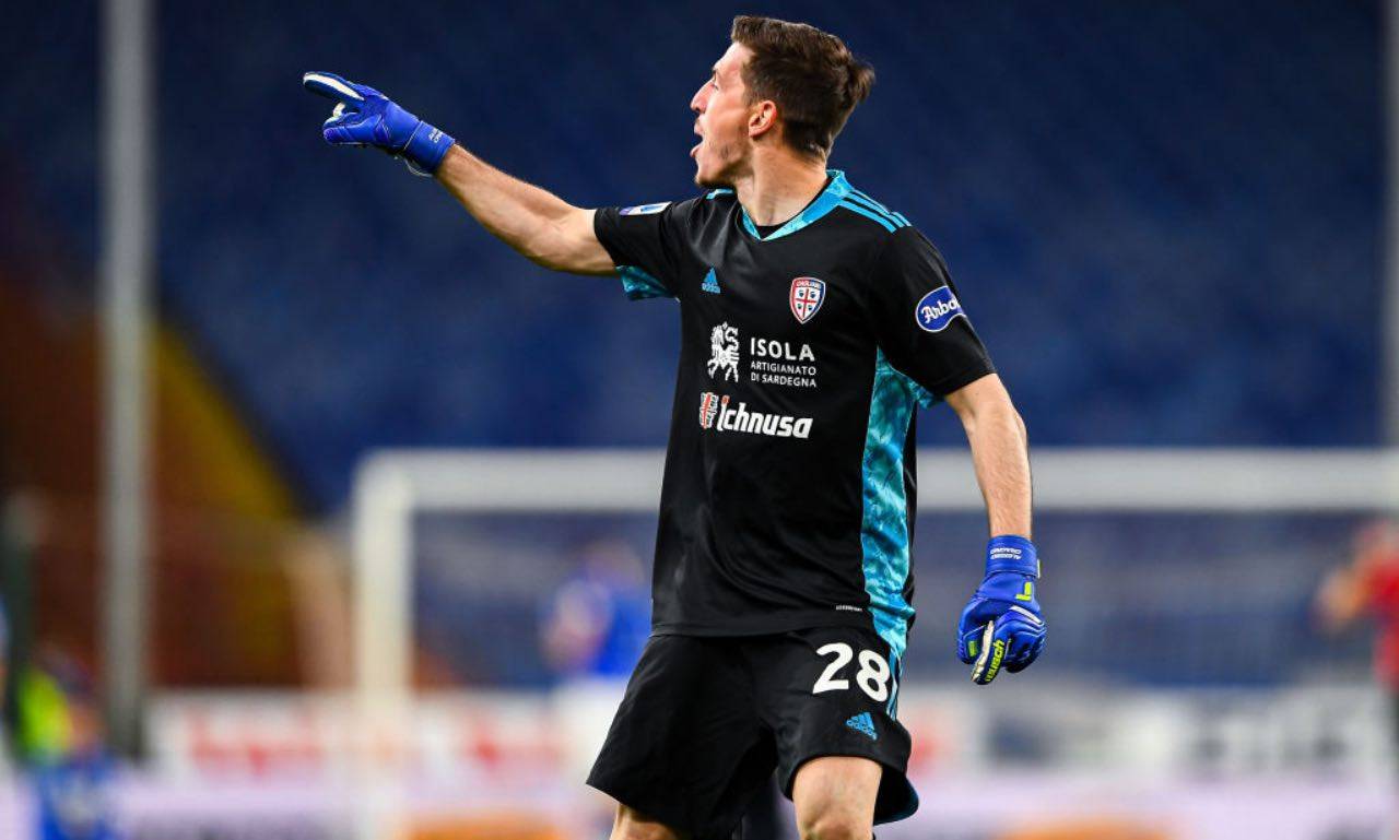 Alessi Cragno in Sampdoria-Cagliari