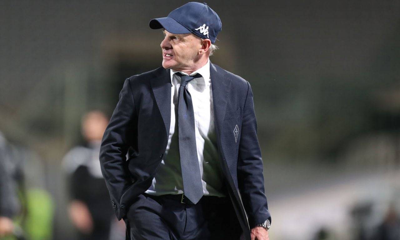 Iachini durante Fiorentina-Lazio