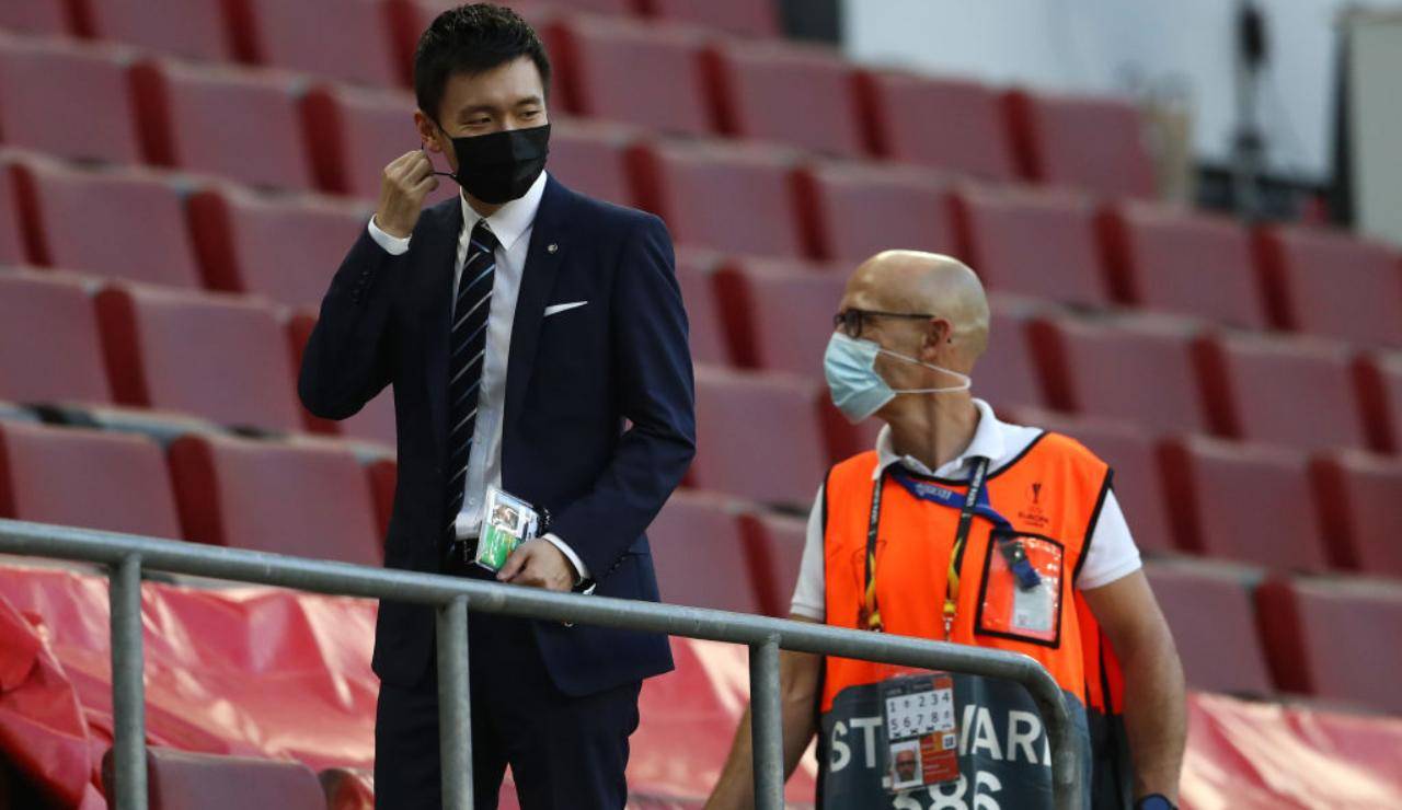 Steven Zhang in tribuna