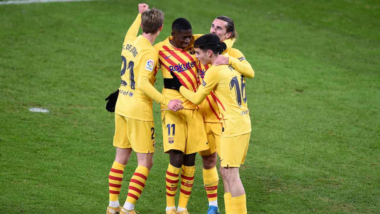 Il Barcellona esulta