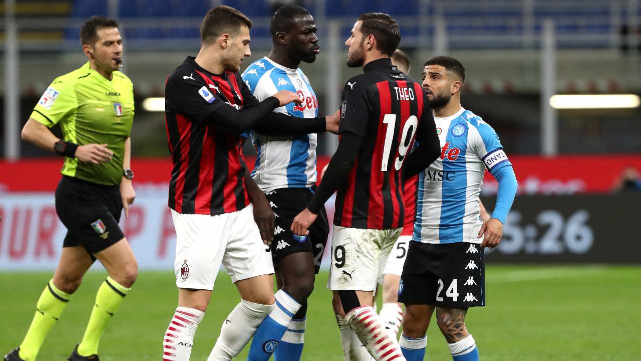 Milan-Napoli in campo