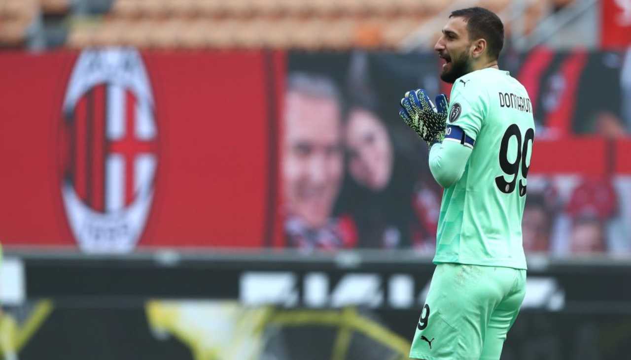 Donnarumma arrabbiato