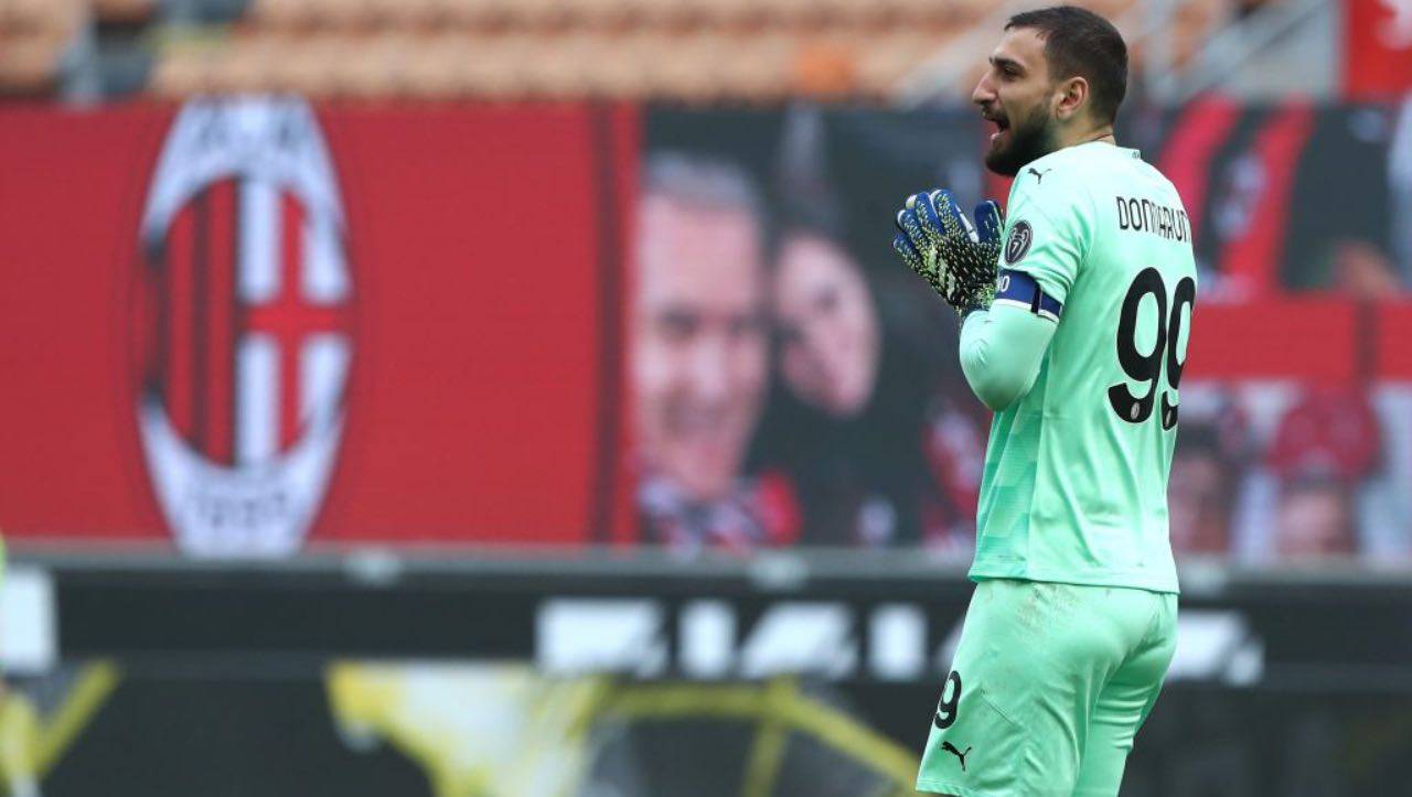 Donnarumma in Milan-Sampdoria