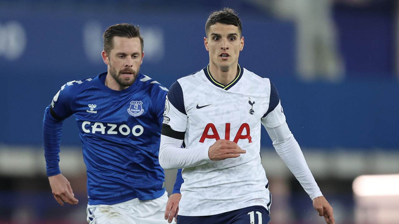 Erik Lamela in azione