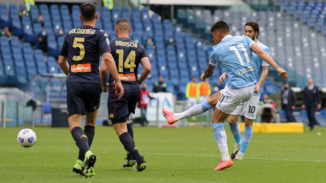 Lazio-Genoa in campo