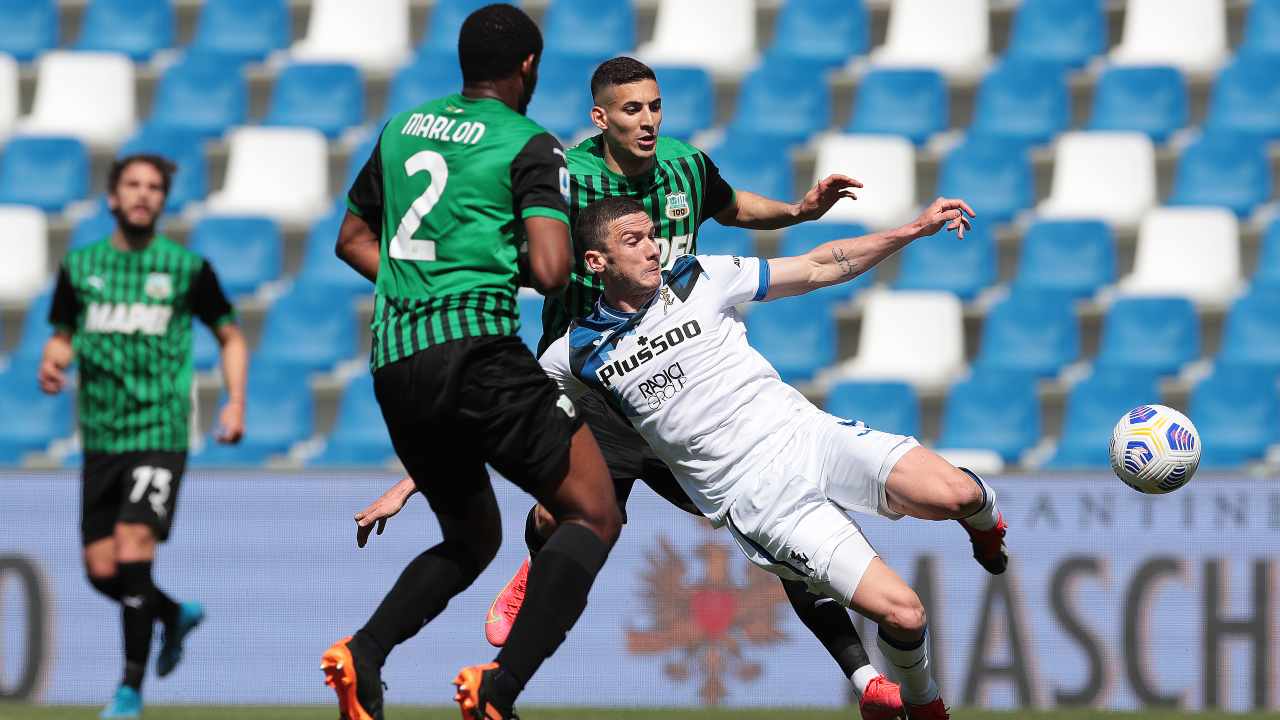 Sassuolo-Atalanta in campo