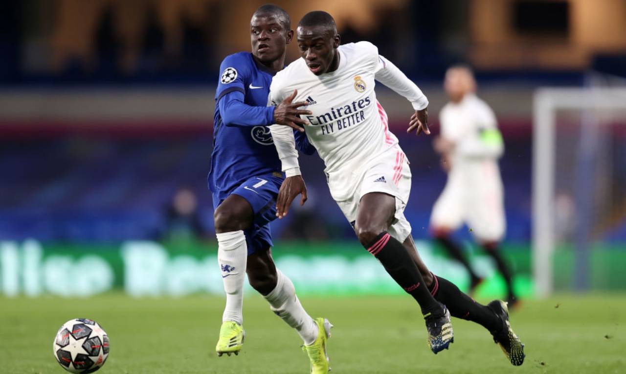 Mendy e Kanté in Chelsea-Real Madrid