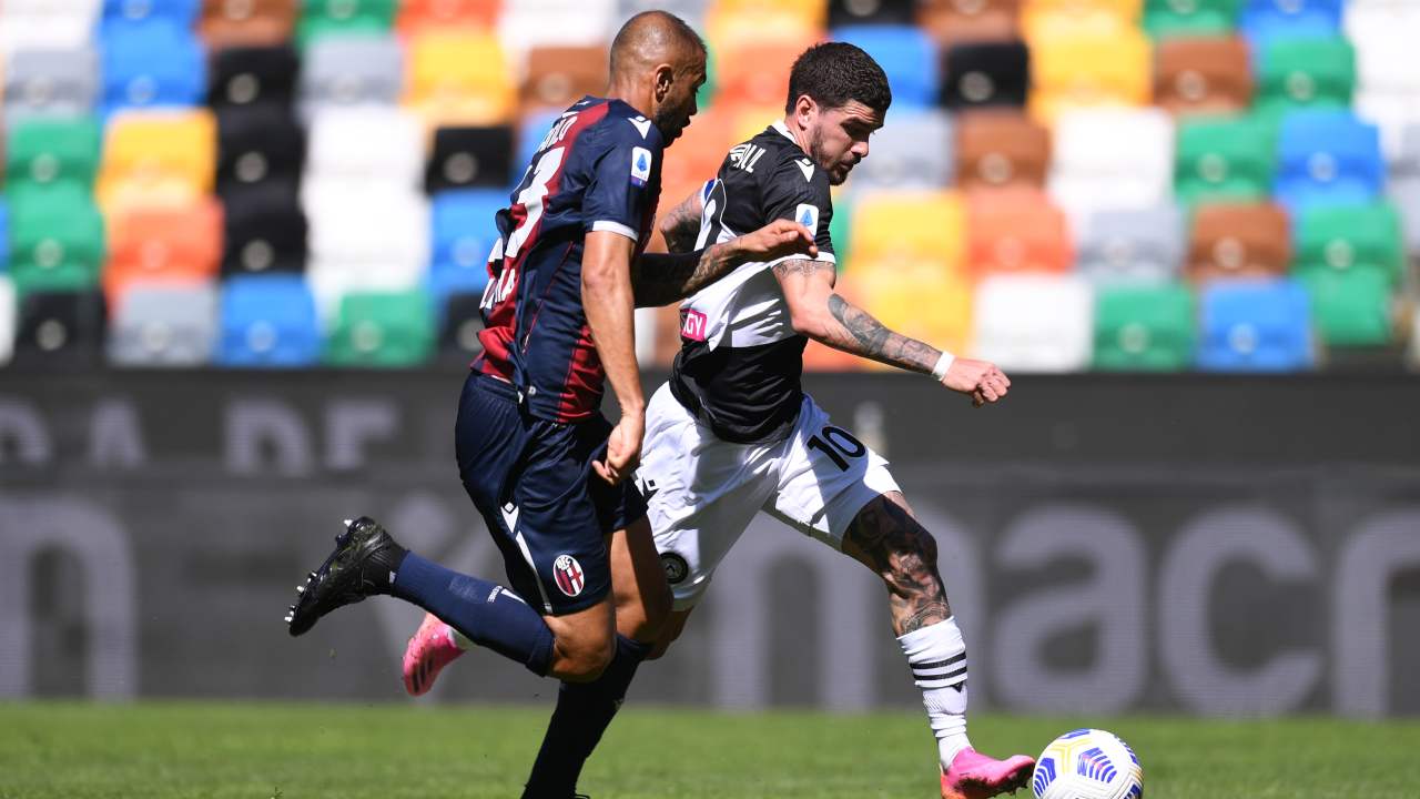 Udinese-Bologna in campo