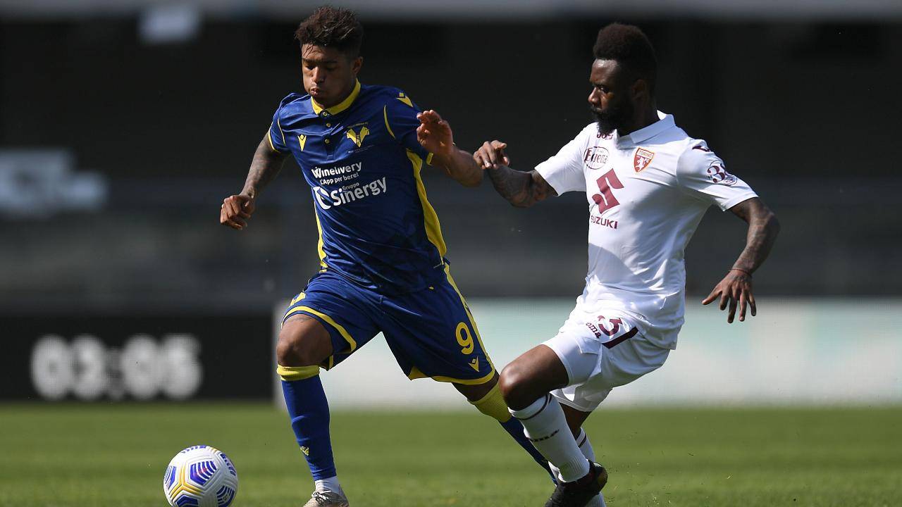 Verona-Torino in campo