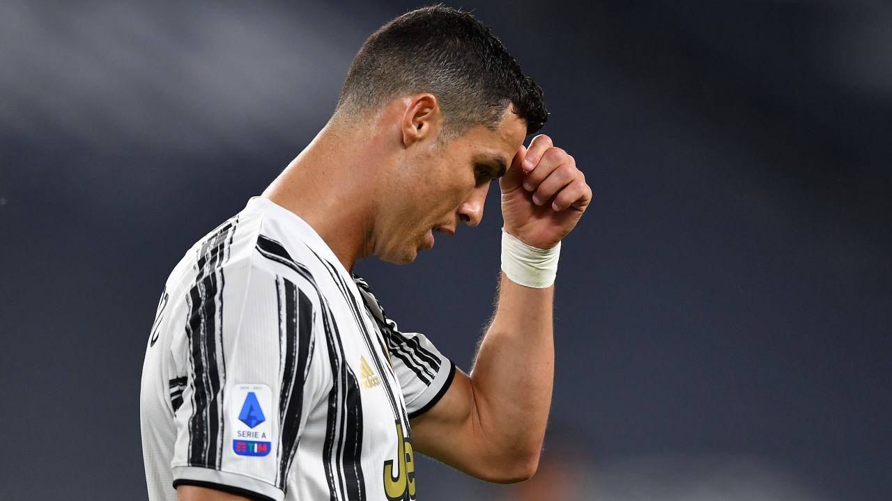 Cristiano Ronaldo deluso