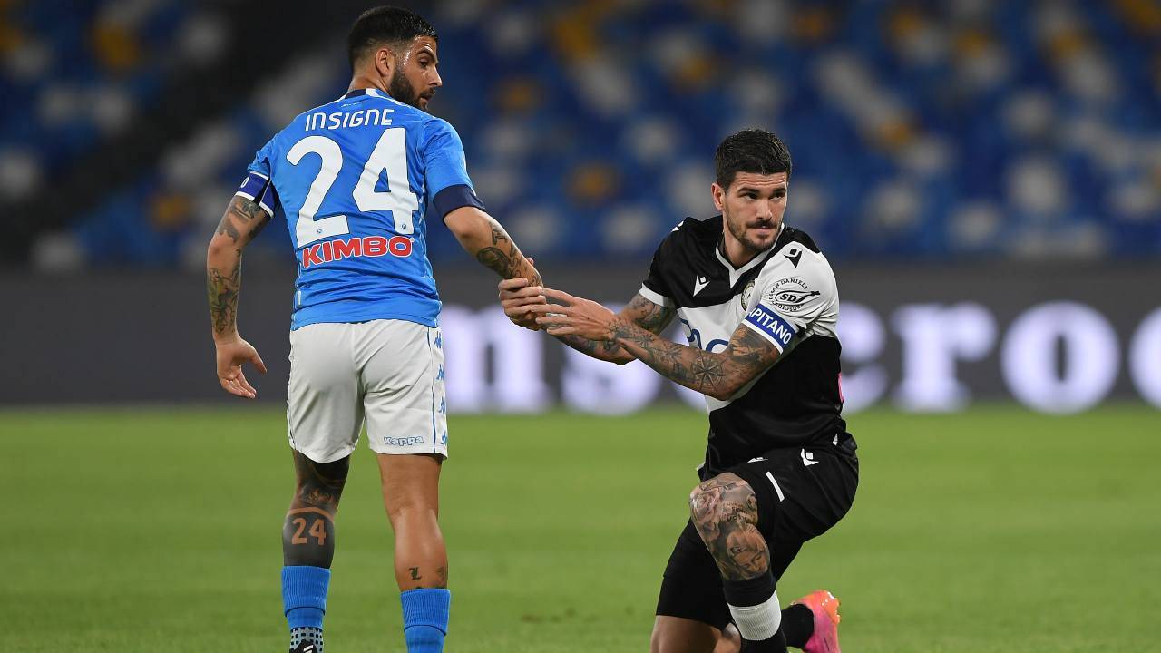 Insigne e De Paul in campo