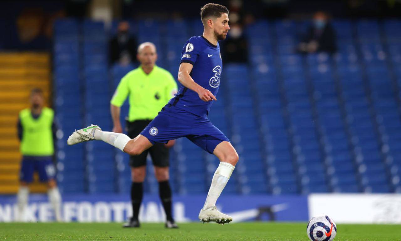 Jorginho in Chelsea-Leicester 