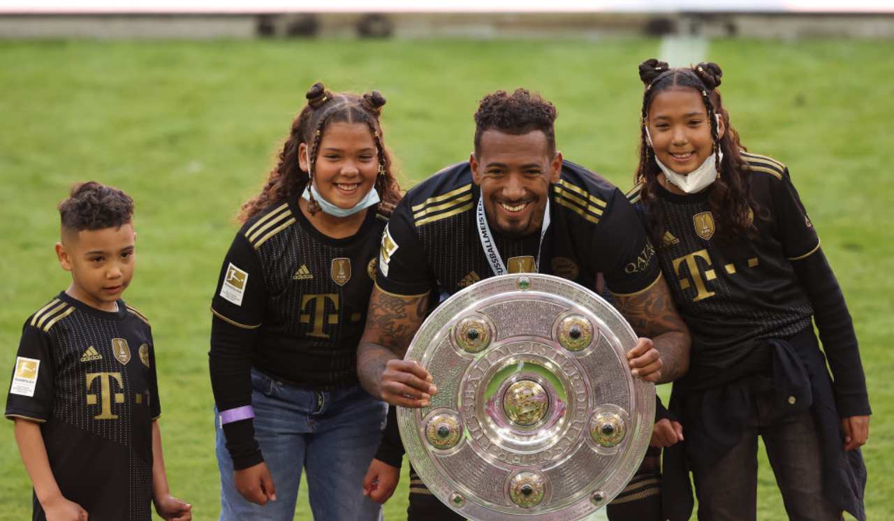 Boateng con i suoi figli 