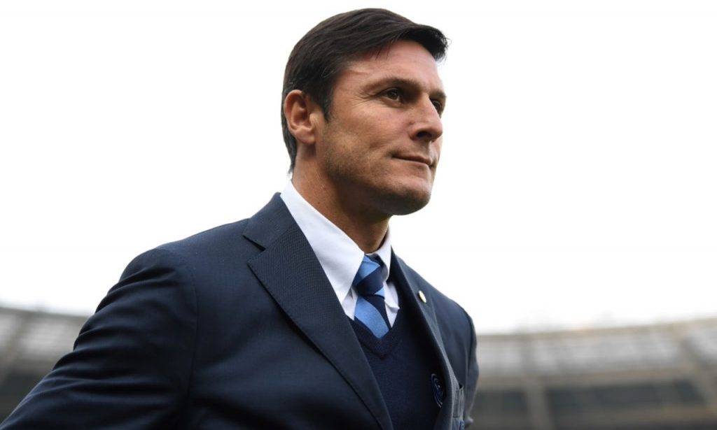 Zanetti allo stadio con l'Inter