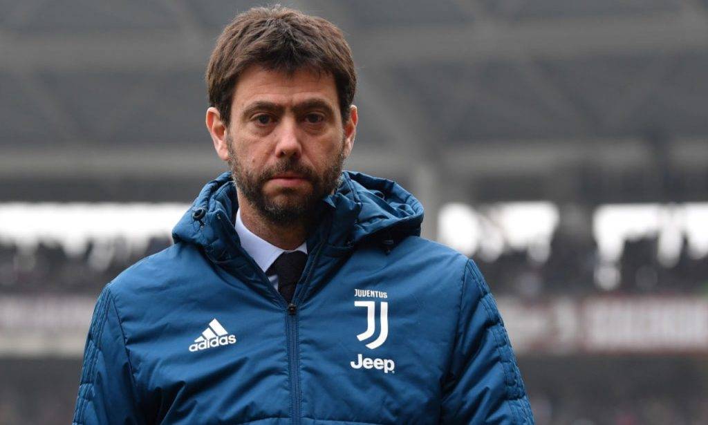 Agnelli in campo con la Juventus