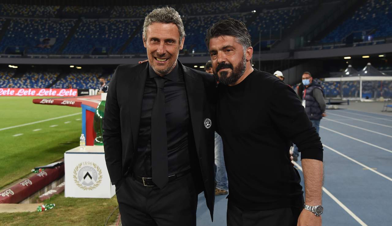 Gotti e Gattuso abbracciati