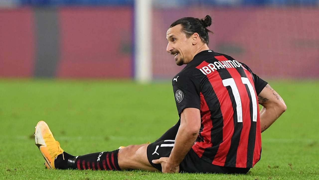 Ibrahimovic Milan infortunio