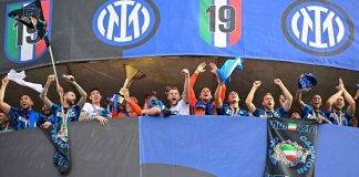 La festa dell'Inter per lo scudetto