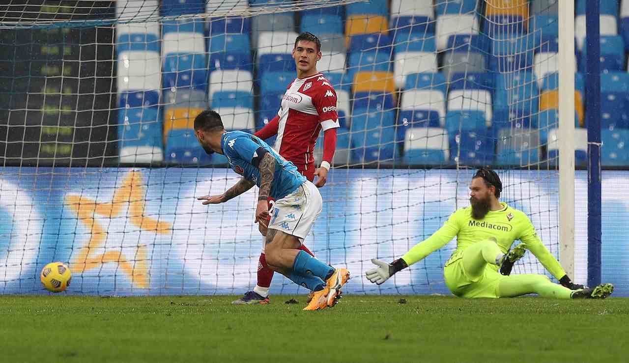 Politano fa gol in Napoli Fiorentina