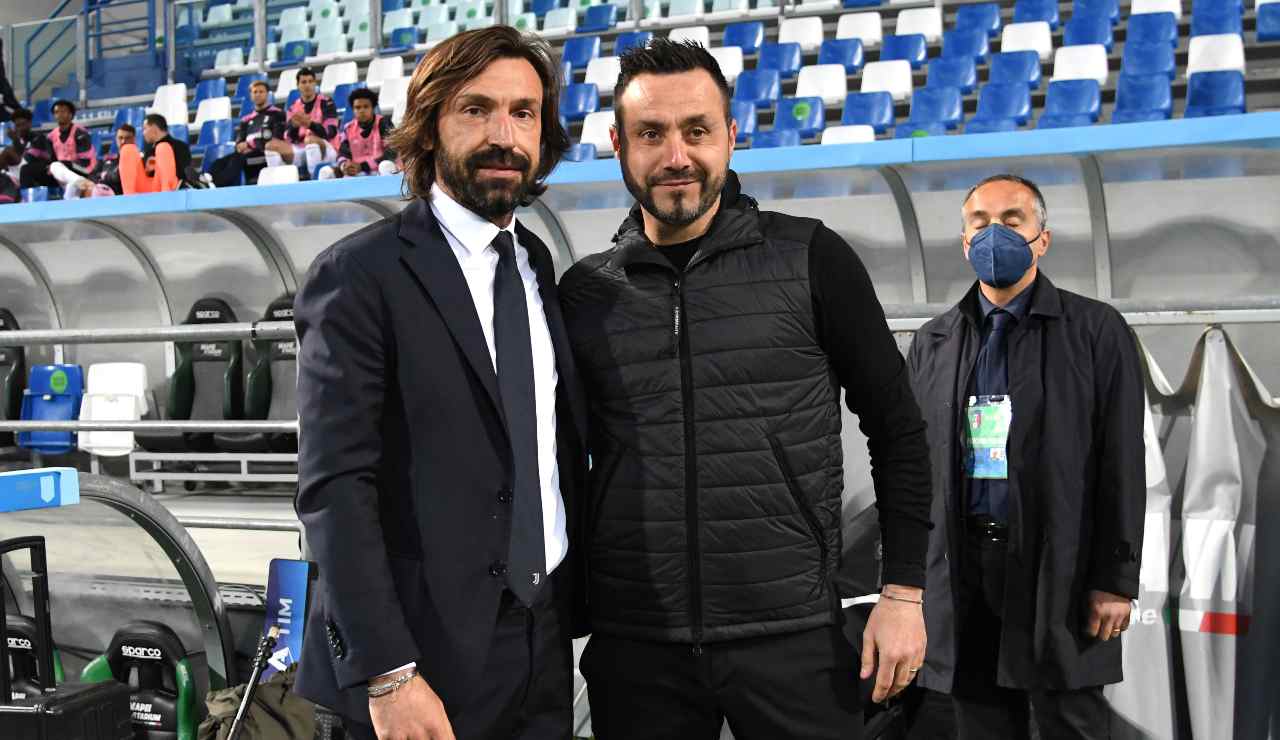 Andrea Pirlo e Roberto De Zerbi