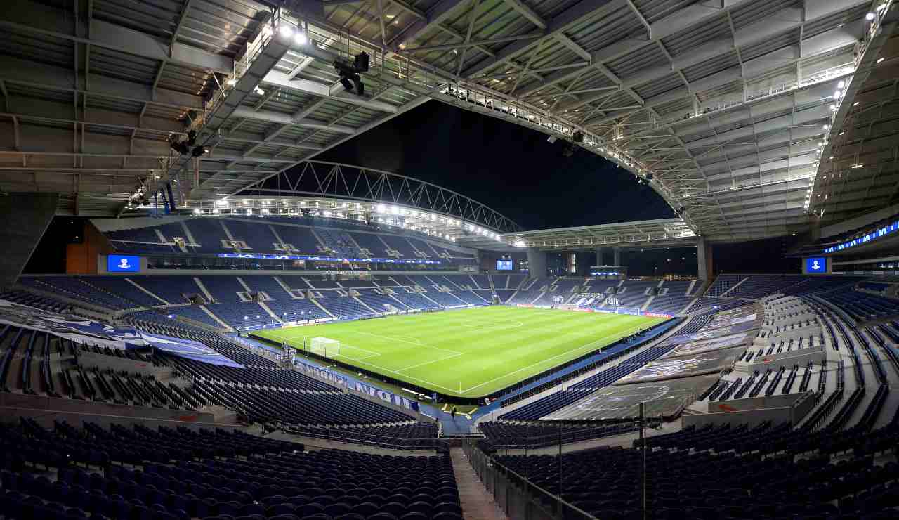 Stadio "Do Dragao" prima di una partita di Champions