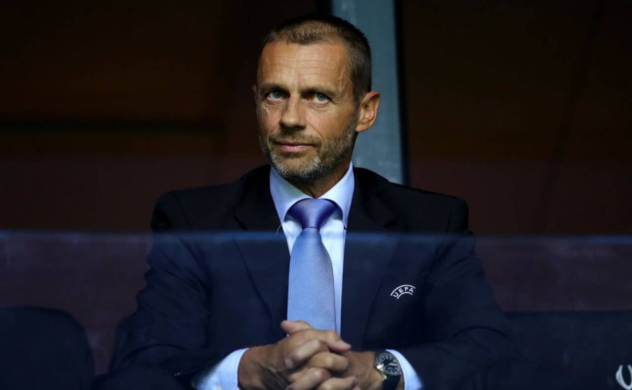 Aleksander Ceferin in tribuna