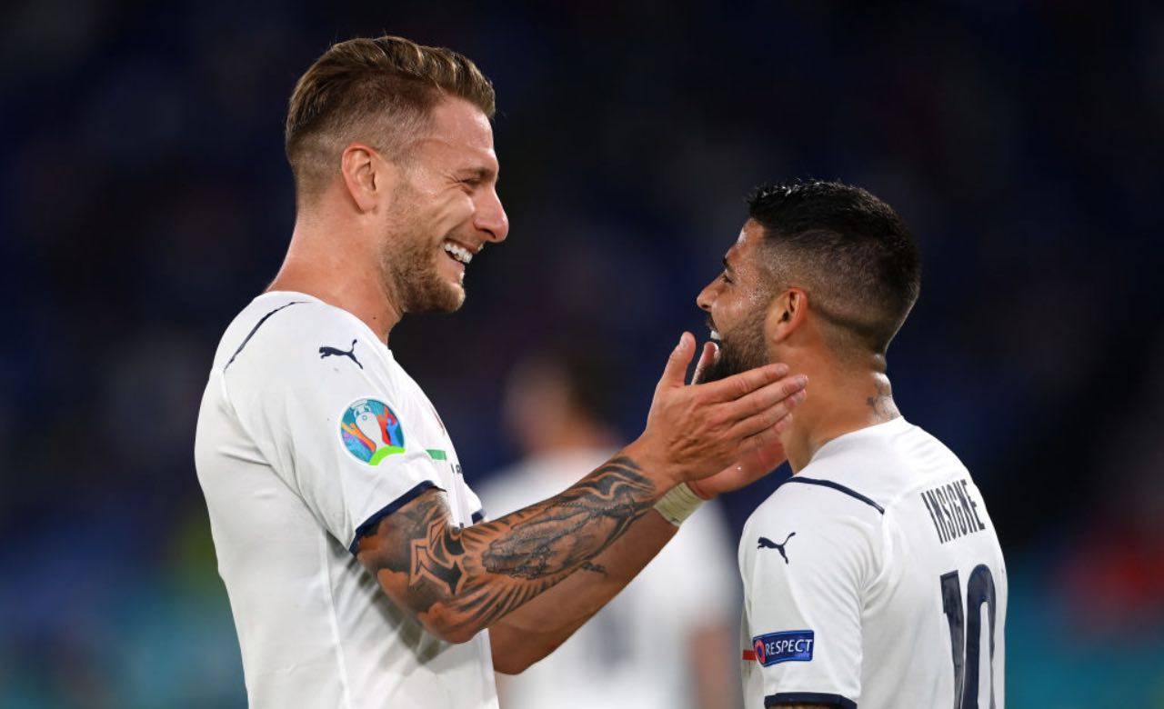 La felicità di Immobile e Insigne