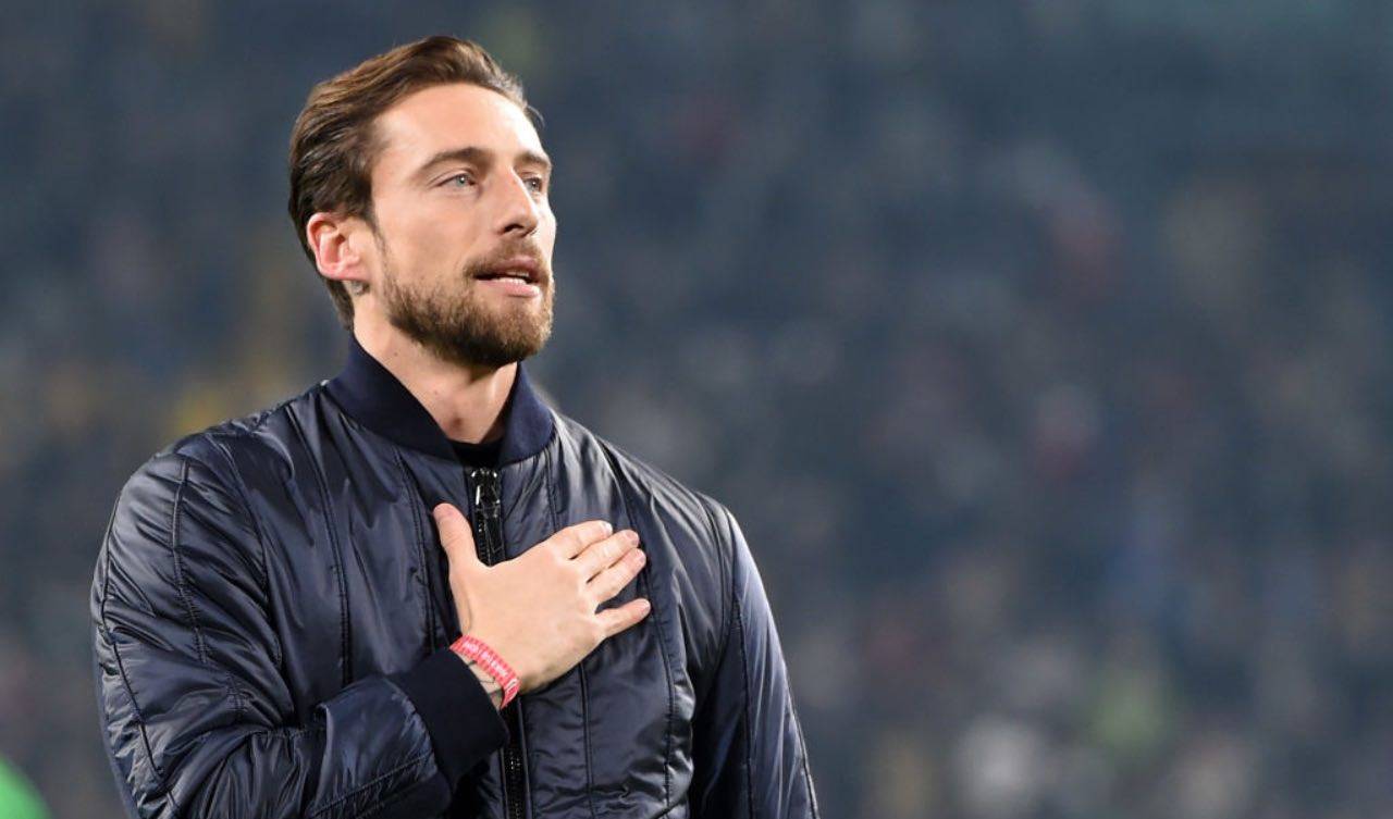 Marchisio con la mano sul cuore