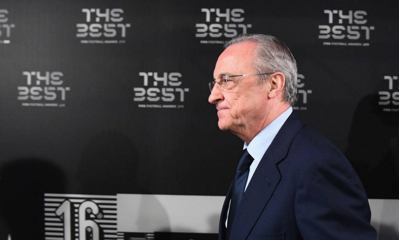 Florentino Perez di profilo