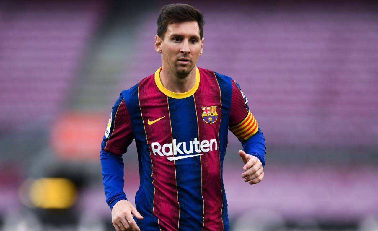 Messi con la maglia del Barcellona