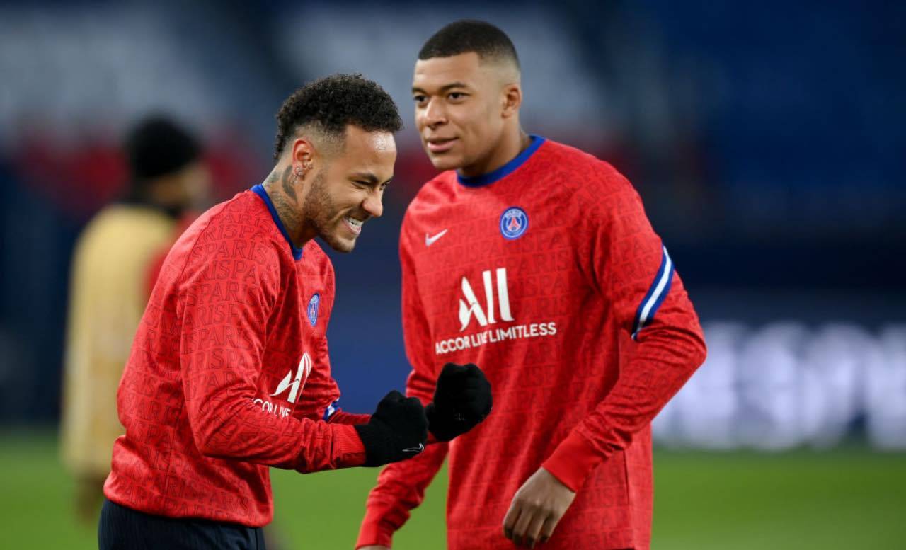 Neymar e Mbappé si allenano insieme