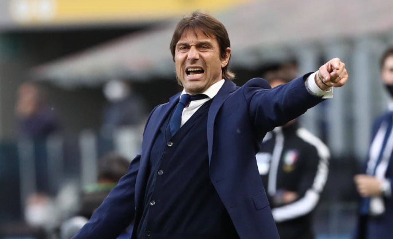 Antonio Conte arrabbiato all'Inter