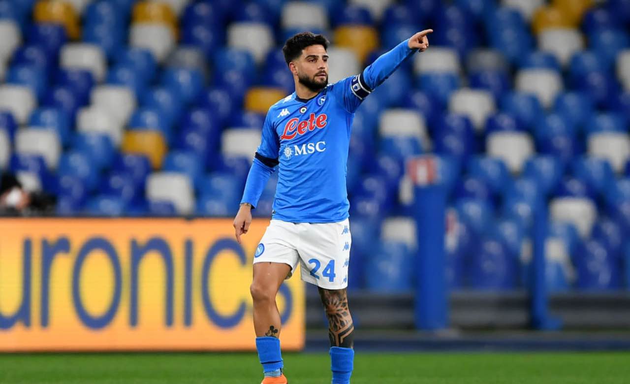 Lorenzo Insigne esulta dopo un gol